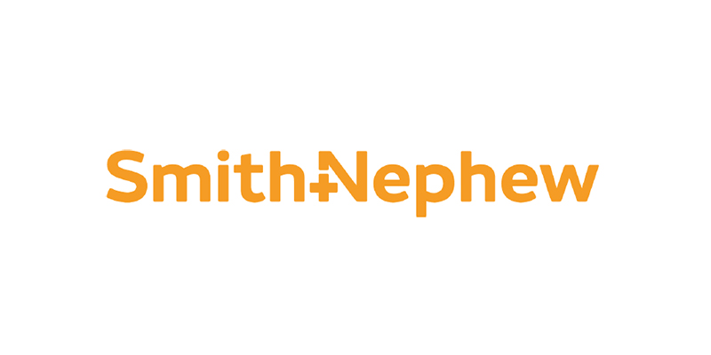 Logo van Smith+Nephew in oranje